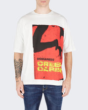 Dsquared2 T-Shirt S74GD1334S24662100 - SanShopLuxury - 2024, Abbigliamento, Autunno/Inverno, Bianco, Continuativo, Dsquared2, FW24, Idoneo, L, M, Outlet, Primavera/Estate, S, T-Shirt, Uomo, XL, XXL, XXXL