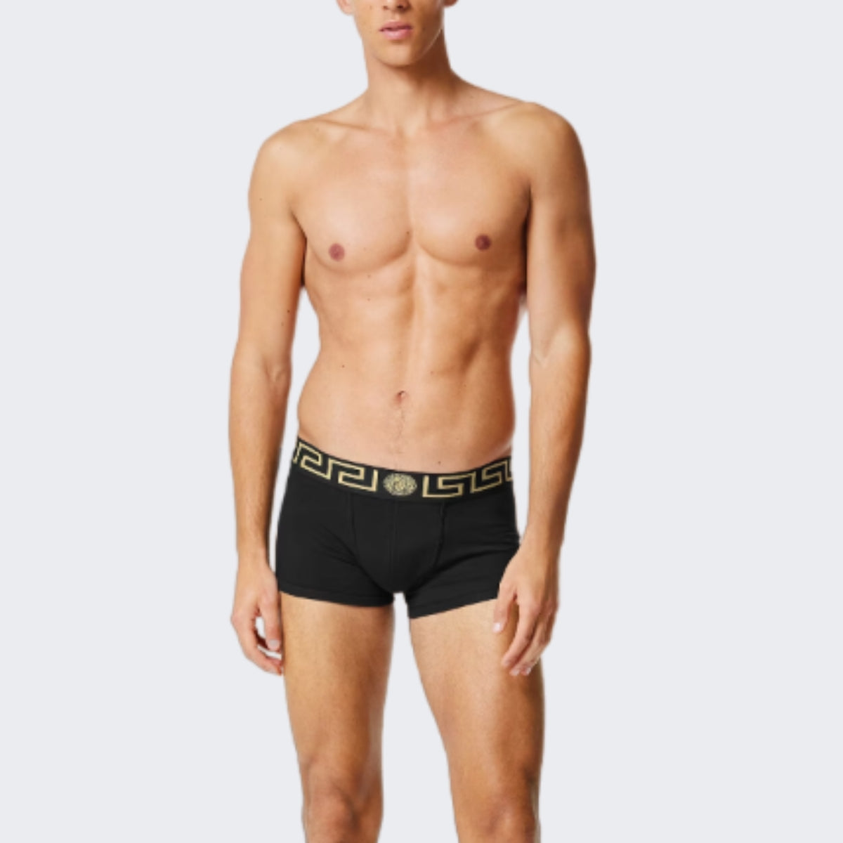 Versace Boxer AU10181 A232741 A80G - SanShopLuxury - 3, Autunno/Inverno, Boxer, Carry Over, Continuativo, Intimo, Nero, New, Primavera/Estate, Stellato, Ultimo, Uomo, Versace