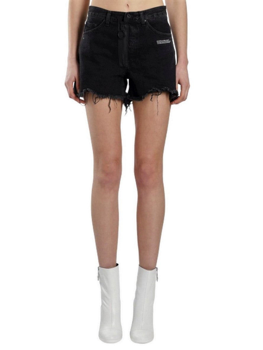 Off-White Short OWYC001S187741448601 - SanShopLuxury - -50%, 2018, 44, 46, Abbigliamento, Donna, Nero, Off-White, Outlet, Primavera/Estate, Short, SS18