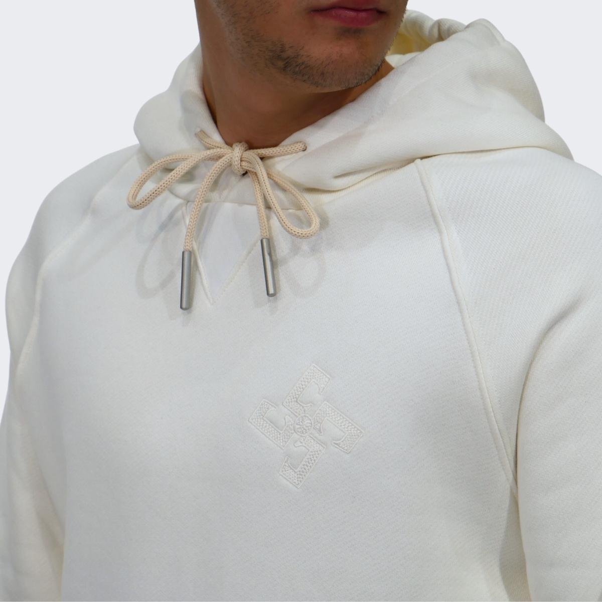 Chiodi Milano Felpa 0213 - SanShopLuxury - 2023, Abbigliamento, Autunno/Inverno, Bianco, Chiodi Milano, Con Cappuccio, Cotone, Felpa, Felpe, FW23, Gesso, Idoneo, L, M, Marrone, Nero, Outlet, S, Uomo, XL, XXL, XXXL