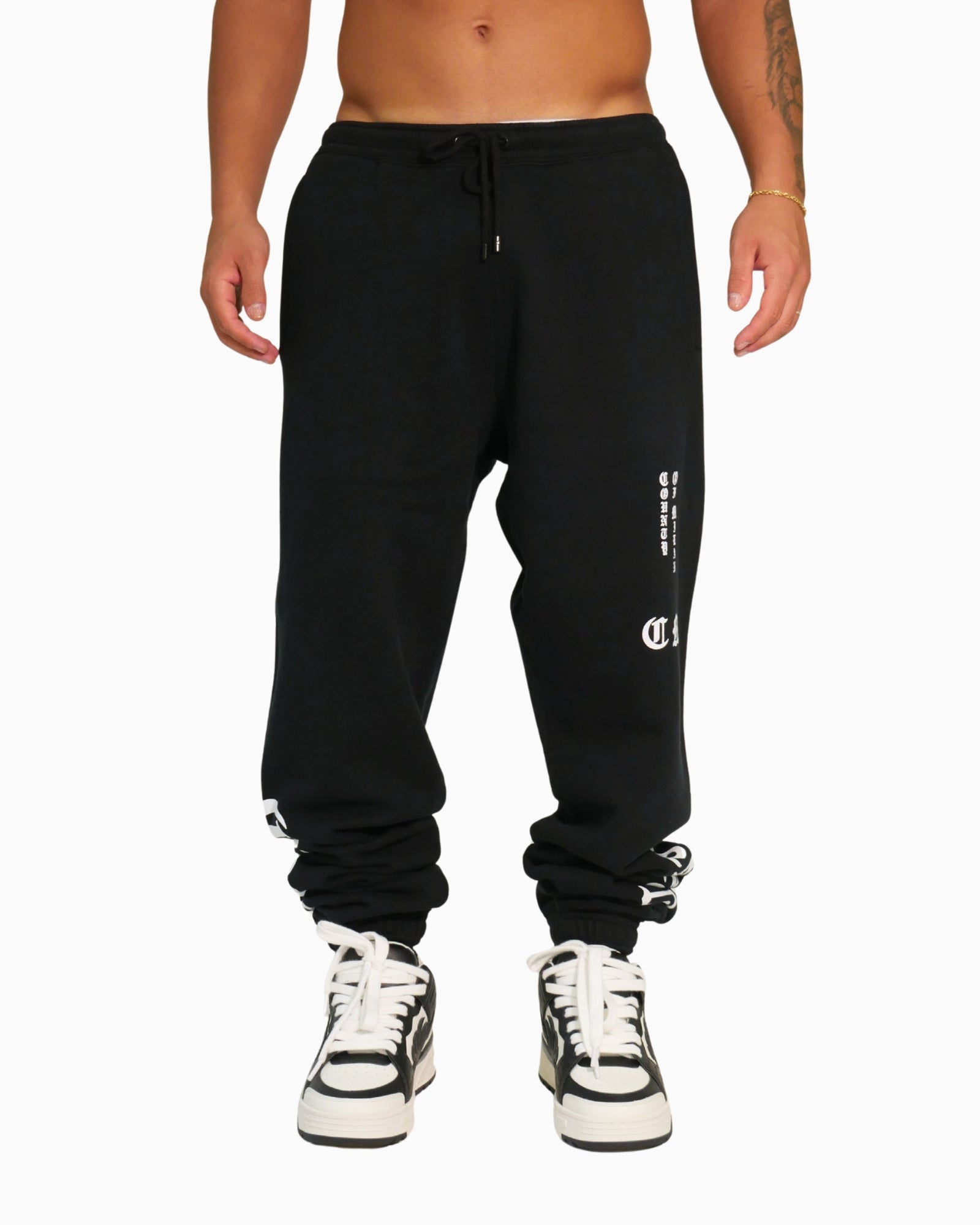 Inverno, FW18, L, Marcelo Burlon, Nero, Outlet, Pantatuta, Uomo