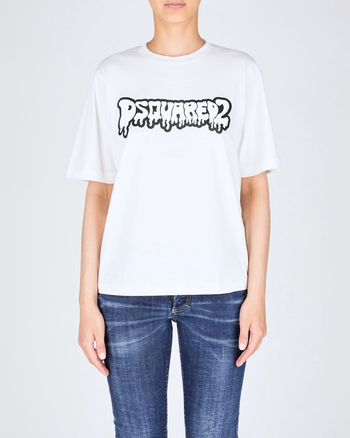 Dsquared2 T-Shirt S75GD0403/S24668961 - SanShopLuxury - 2024, Abbigliamento, Bianco, Donna, Dsquared2, Idoneo, L, M, Outlet, Primavera/Estate, S, SS24, T-Shirt, Ultimo, XL, XS
