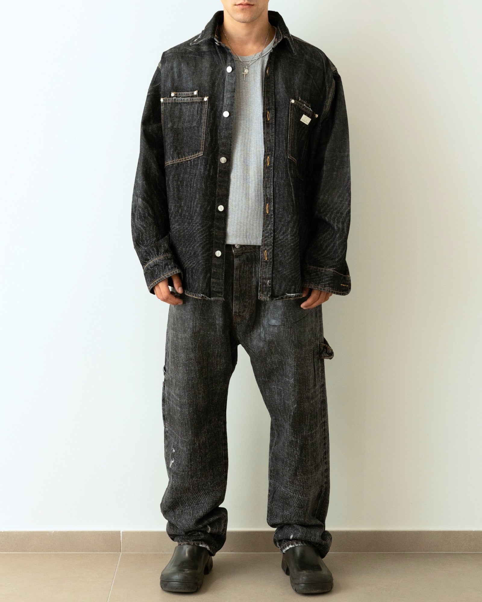 Gavensemble Jeans BAGGY150 - SanShopLuxury - 2024, 44, 46, 48, 50, 52, 54, Abbigliamento, Autunno/Inverno, Continuativo, FW24, Gavensemble, Idoneo, Jeans, Nero, Outlet, Primavera/Estate, Uomo