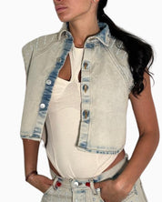 Donotconform Gilet W-SHIRT10 - SanShopLuxury - 2025, Abbigliamento, Beige, Donna, Donotconform, Gilet, Idoneo, jeans, L, M, New, Primavera/Estate, S, SS25, XS
