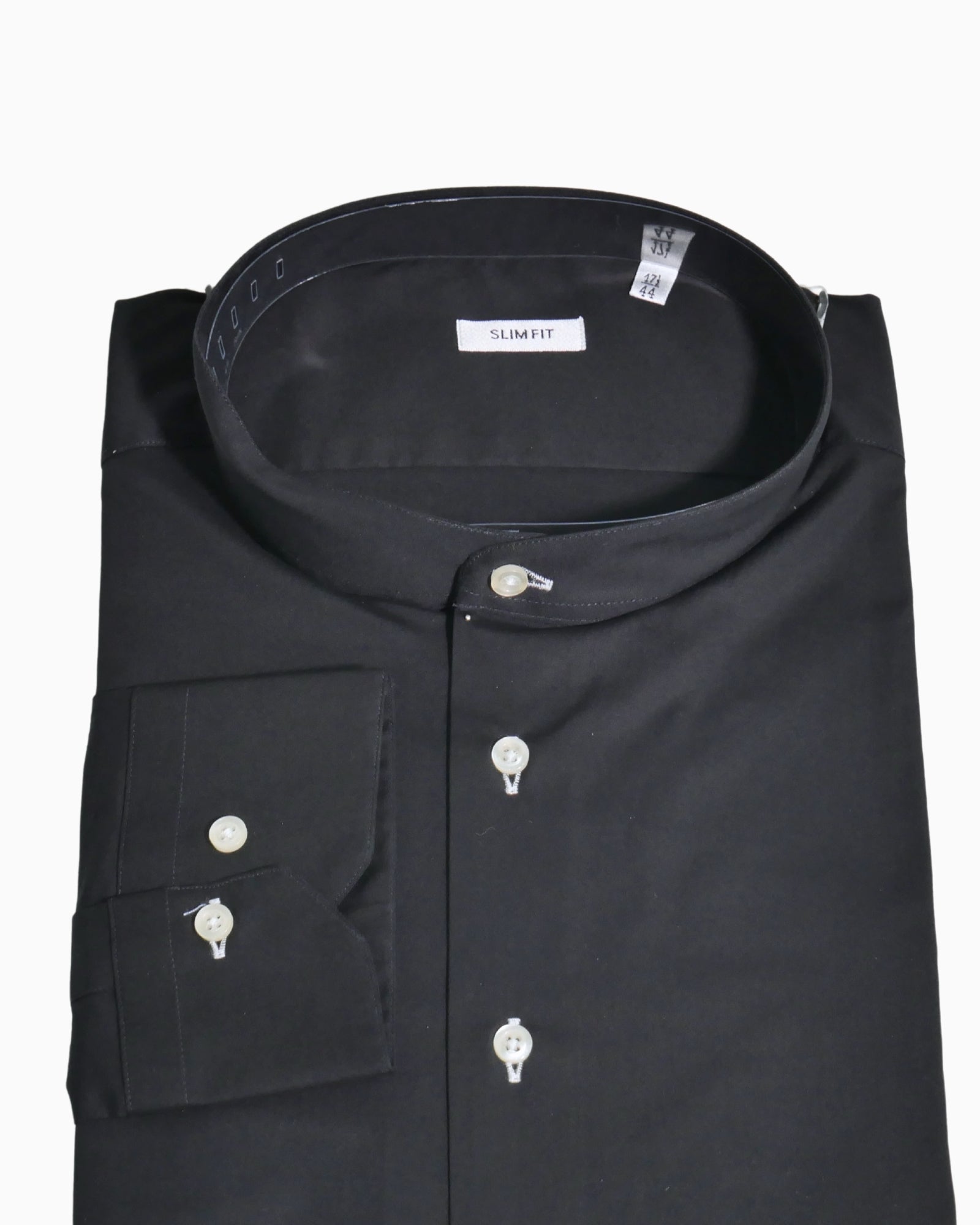 Sartoria Italiana Camicia 004COR04 - SanShopLuxury - 2019, 44, 45, Abbigliamento, Autunno/Inverno, Camicia, Carry Over, Continuativo, Idoneo, Nero, New, Primavera/Estate, Sartoria Italiana, Uomo