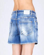 Dsquared2 Short S75MU0459/S30789470 - SanShopLuxury - 2024, 36, 38, 40, 42, 44, Abbigliamento, Blu, Donna, Dsquared2, Idoneo, jeans, Outlet, Primavera/Estate, Short, SS24