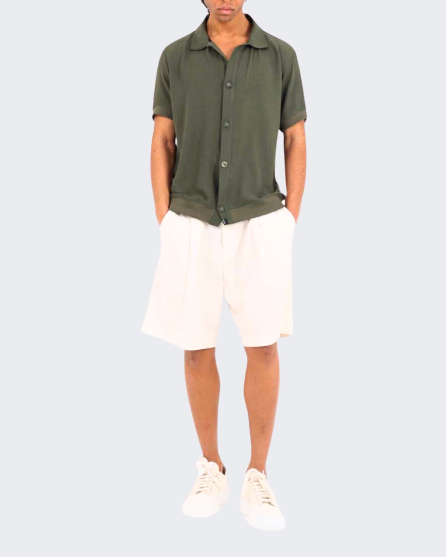 Asensyo Short PN 09 - SanShopLuxury - 2024, 46, 48, 50, 52, 54, Abbigliamento, Asensyo, Avorio, Idoneo, Outlet, Primavera/Estate, Short, SS24, Uomo