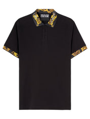 Versace Jeans Couture T-Shirt Polo 74GAGT18 CJ01T - SanShopLuxury - 2023, Abbigliamento, L, M, Nero, Outlet, Primavera/Estate, SS23, T-Shirt Polo, Uomo, Versace Jeans Couture