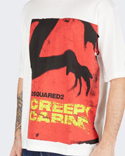 Dsquared2 T-Shirt S74GD1334S24662100 - SanShopLuxury - 2024, Abbigliamento, Autunno/Inverno, Bianco, Continuativo, Dsquared2, FW24, Idoneo, L, M, Outlet, Primavera/Estate, S, T-Shirt, Uomo, XL, XXL, XXXL