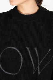 Off-White Maglieria OWHE020F19F98091 1001 - SanShopLuxury - -50%, 2019, 42, Abbigliamento, Autunno/Inverno, Donna, FW19, Maglieria, Nero, Off-White, Outlet, Ultimo