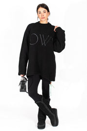 Off-White Maglieria OWHE020F19F98091 1001 - SanShopLuxury - -50%, 2019, 42, Abbigliamento, Autunno/Inverno, Donna, FW19, Maglieria, Nero, Off-White, Outlet, Ultimo