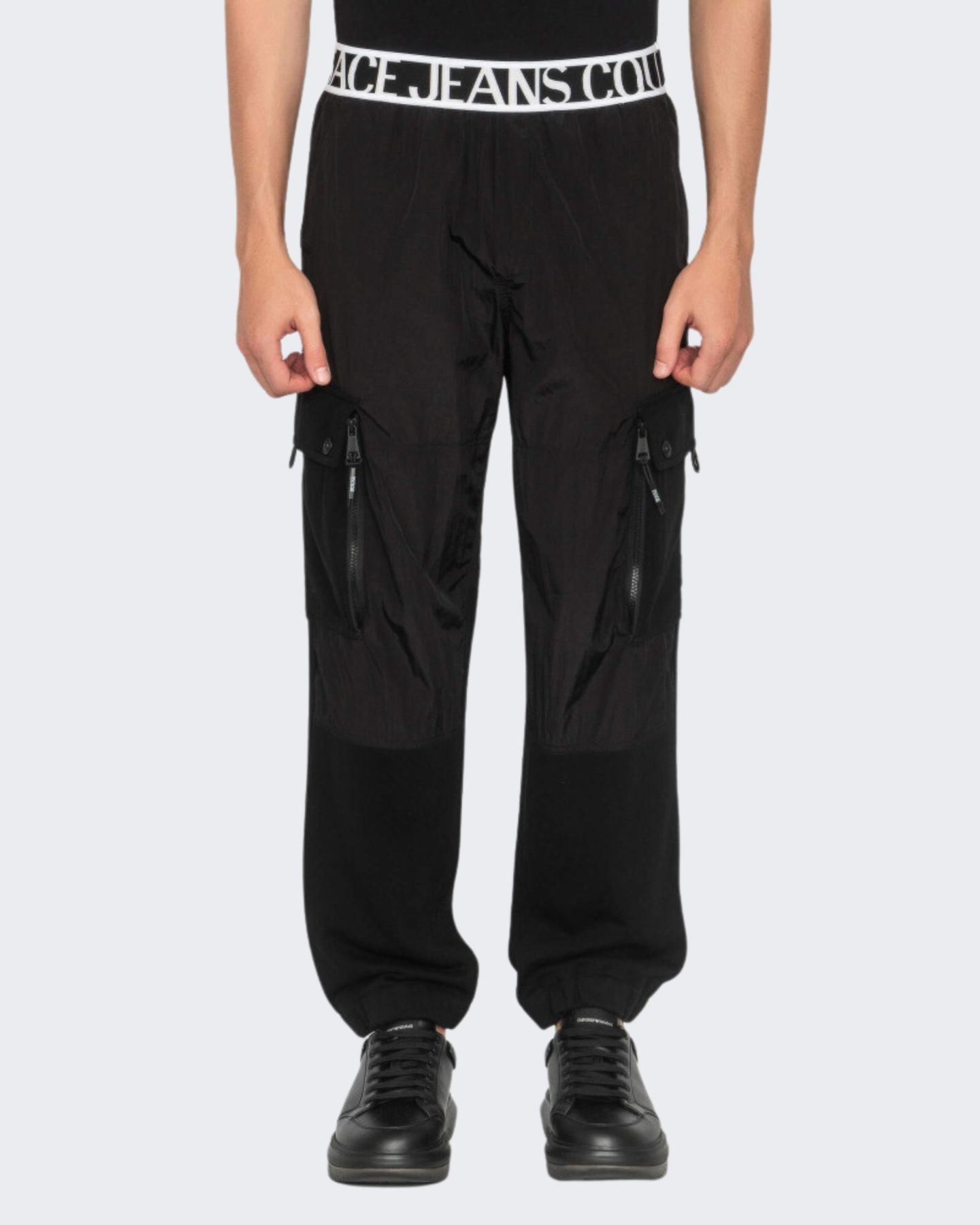 Inverno, Cargo, FW23, Idoneo, Nero, Outlet, Pantatuta, Uomo, Versace Jeans Couture