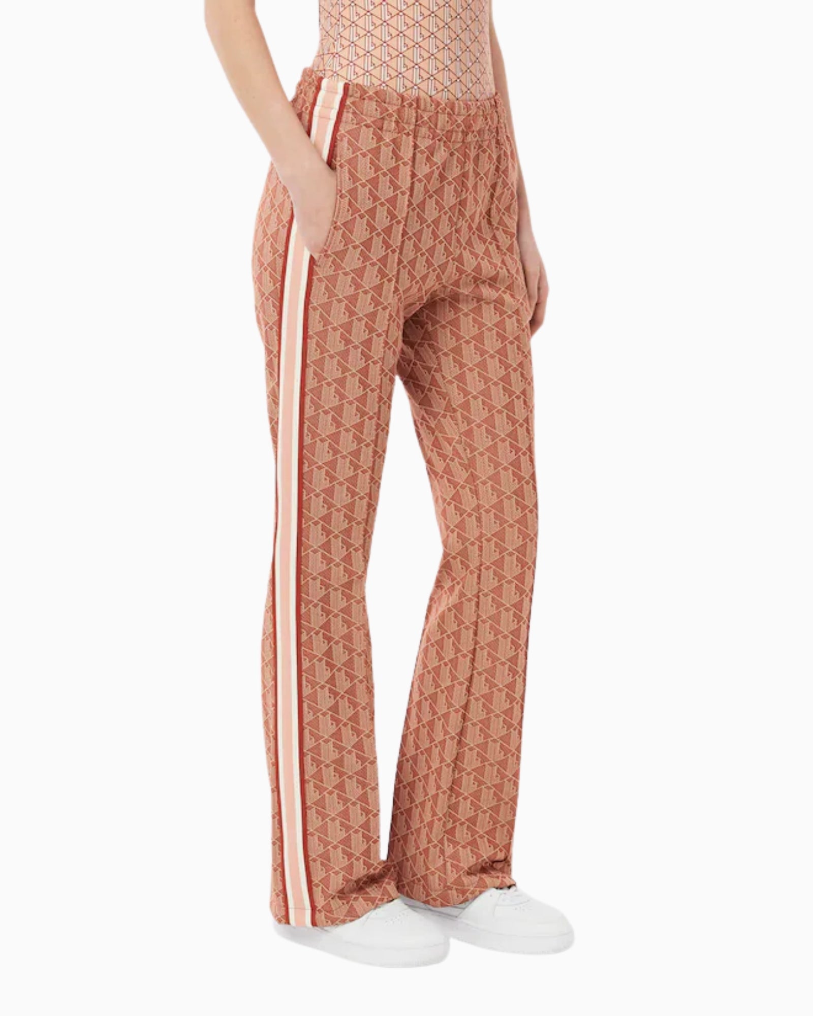 Lacoste Pantalone XF9313/GTI - SanShopLuxury - 2025, 34, 36, 38, 40, Abbigliamento, Donna, Lacoste, Marrone, New, Pantalone, Primavera/Estate, SS25, Stellato