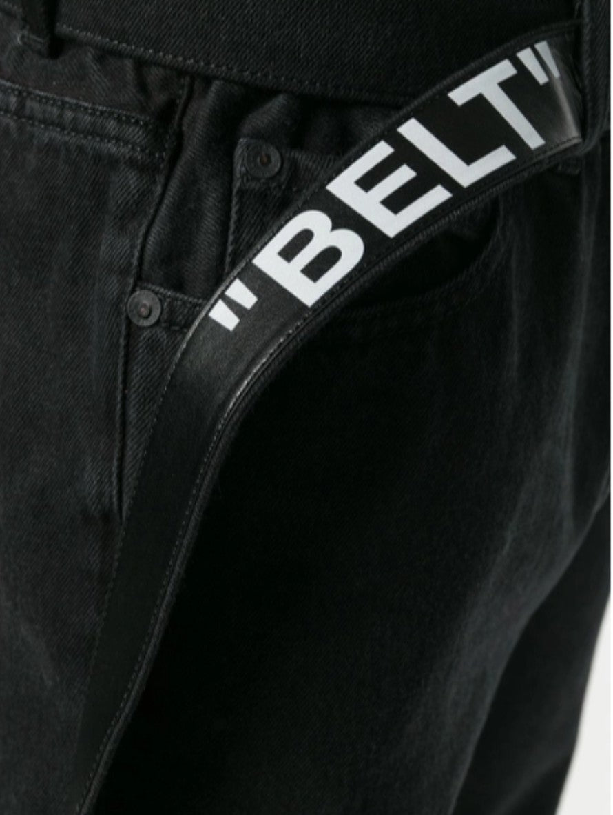 Off-White Jeans OMYA005F181660041000 - SanShopLuxury - -50%, 2018, 47, Abbigliamento, Autunno/Inverno, FW18, Jeans, Nero, Off-White, Outlet, Ultimo, Uomo