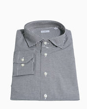 Sartoria Italiana Camicia 002-ROMA-20 - SanShopLuxury - 2019, 41, 43, Abbigliamento, Autunno/Inverno, Camicia, Carry Over, Continuativo, Idoneo, Nero-Bianco, New, Primavera/Estate, Sartoria Italiana, Uomo