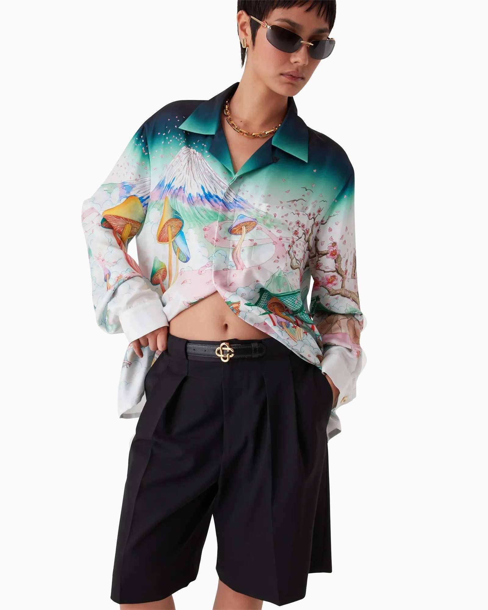 Inverno, Camicia, Casablanca, Donna, FW25, Idoneo, Multicolore, New, S, XS