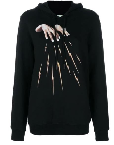 Off-White Felpa OWBB022S18003126 1088 - SanShopLuxury - -50%, 2018, Abbigliamento, Con Cappuccio, Donna, Felpa, M, Nero, Off-White, Outlet, Primavera/Estate, SS18, Ultimo