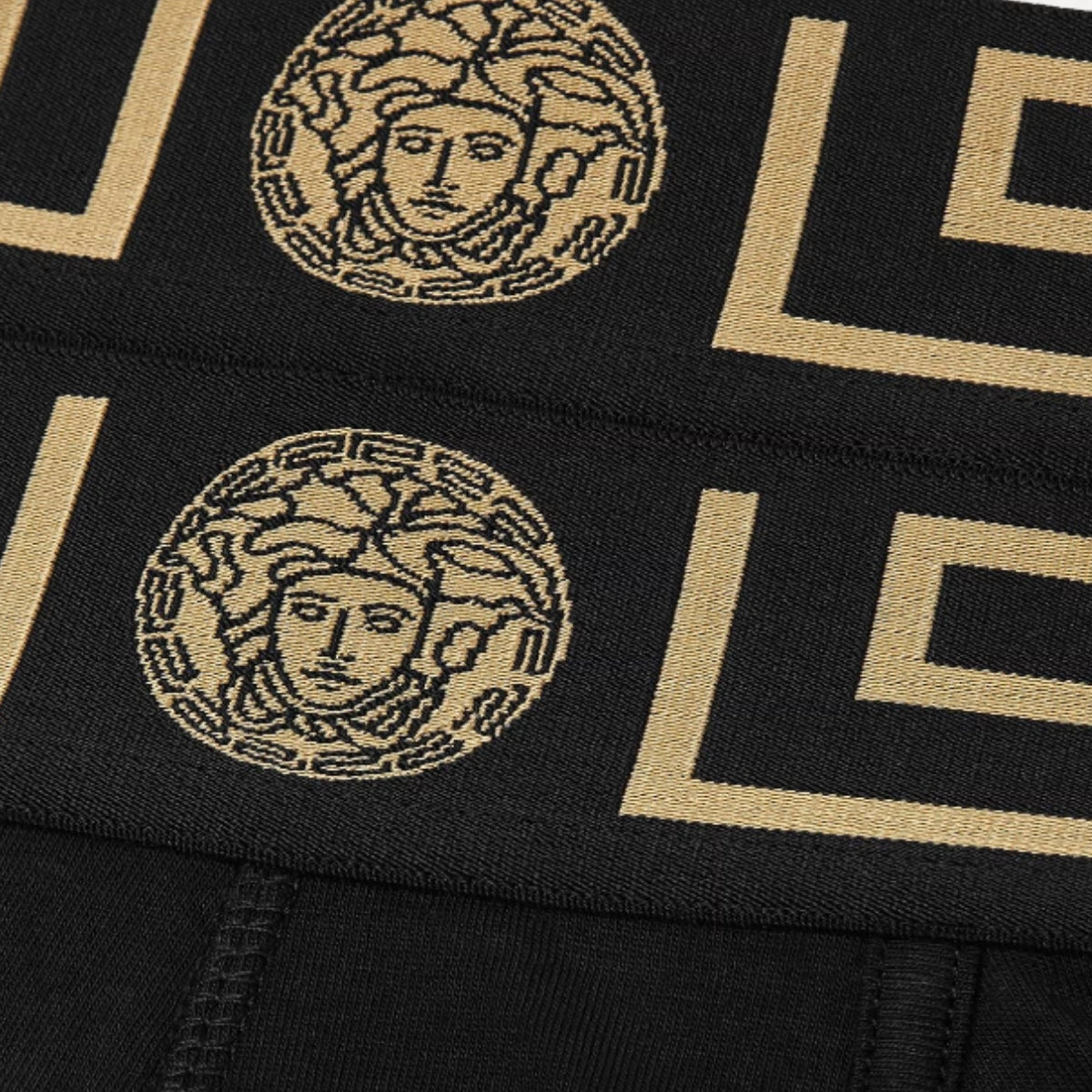 Versace Boxer AU10181 A232741 A80G - SanShopLuxury - 3, Autunno/Inverno, Boxer, Carry Over, Continuativo, Intimo, Nero, New, Primavera/Estate, Stellato, Ultimo, Uomo, Versace