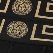 Versace Boxer AU10181 A232741 A80G - SanShopLuxury - 3, Autunno/Inverno, Boxer, Carry Over, Continuativo, Intimo, Nero, New, Primavera/Estate, Stellato, Ultimo, Uomo, Versace