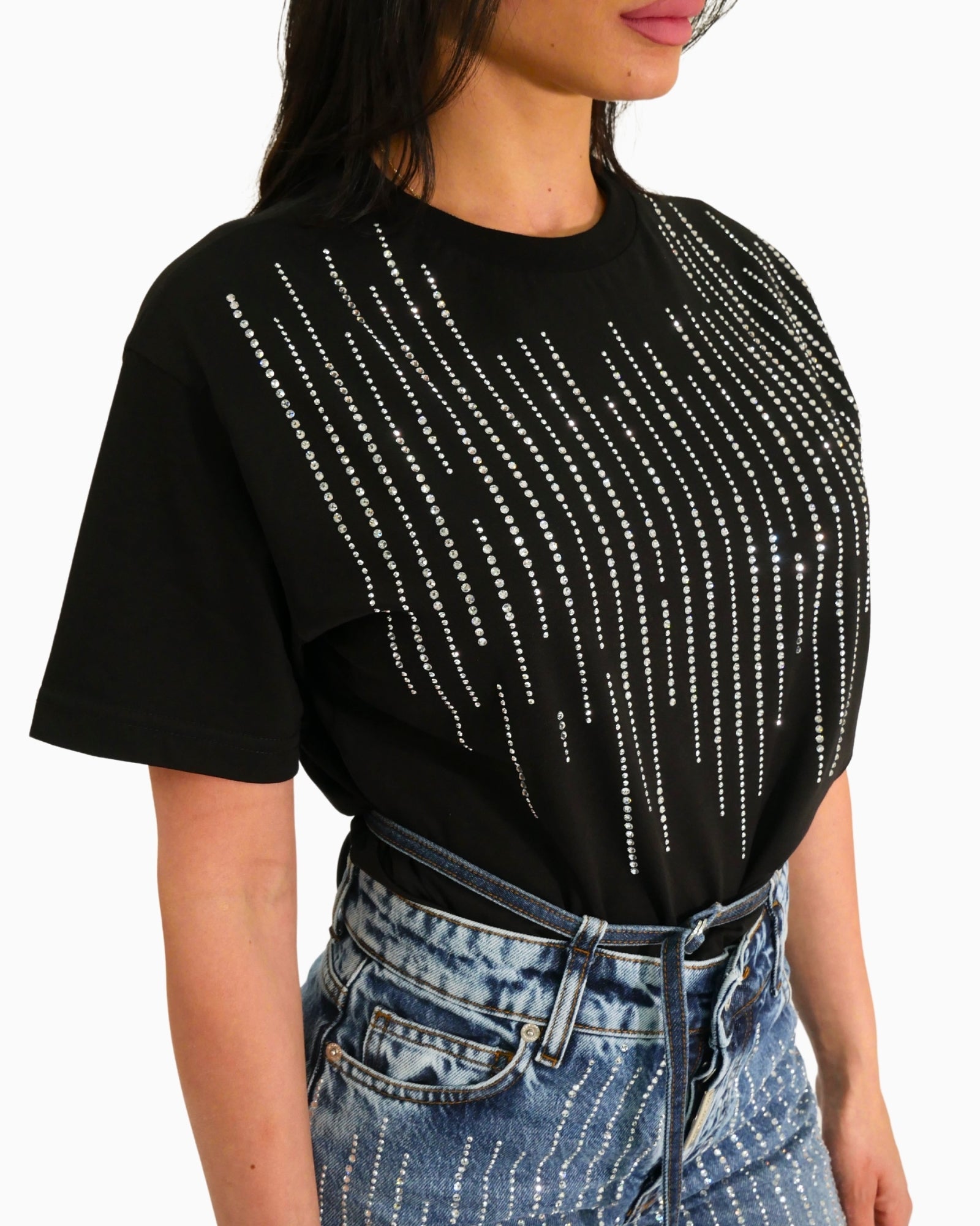 Donotconform T-Shirt W-TEE30-N - SanShopLuxury - 2025, Abbigliamento, Donna, Donotconform, Idoneo, L, M, Nero, New, Primavera/Estate, S, SS25, T-Shirt, XL, XS