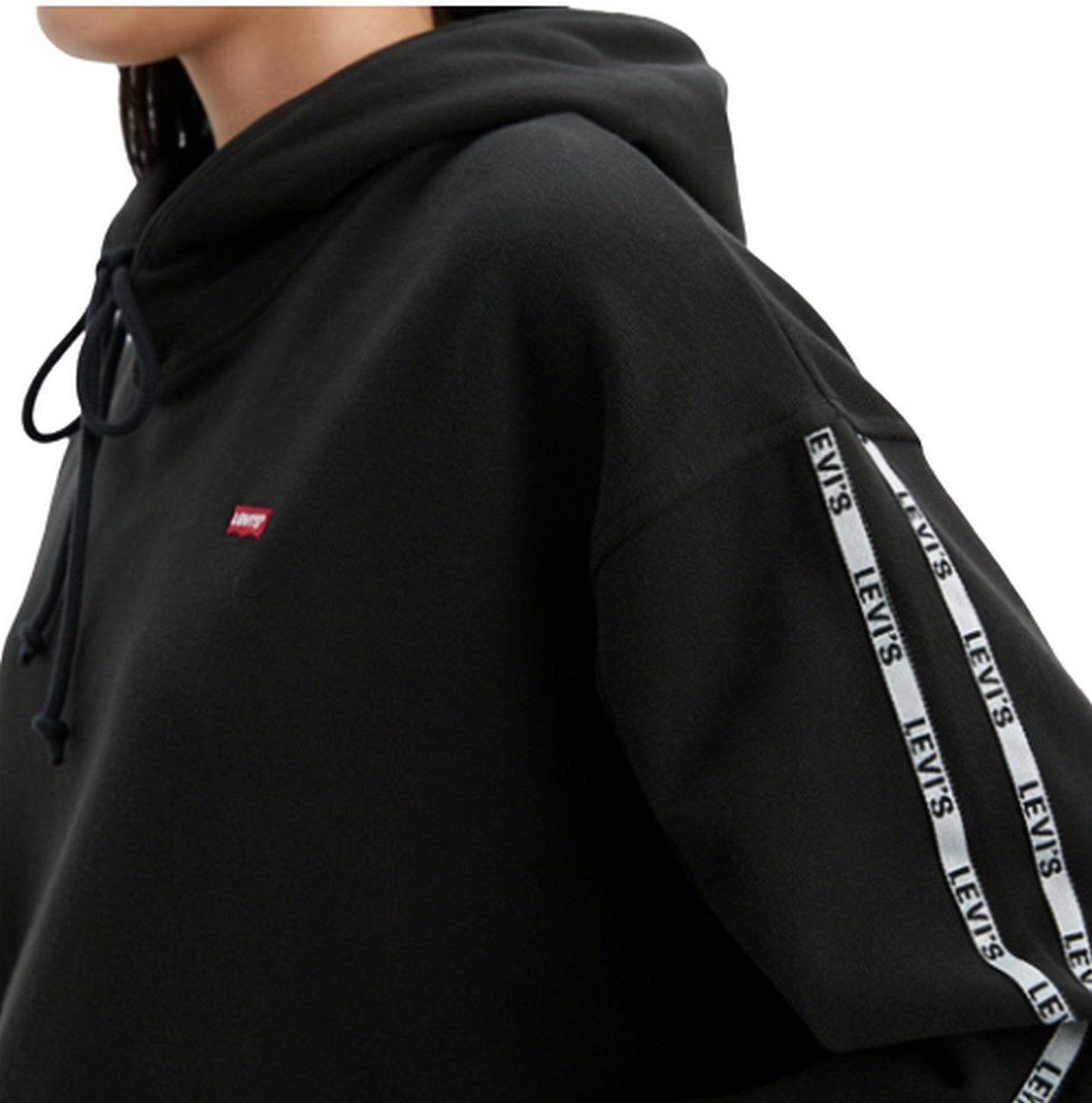 Levi's Felpa 74318 0025 - SanShopLuxury - -50%, 2019, Abbigliamento, Autunno/Inverno, Con Cappuccio, Donna, Felpa, FW19, L, Levi's, M, Nero, Outlet