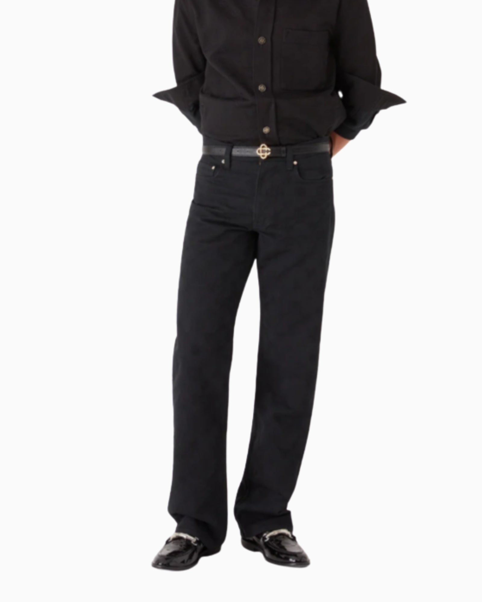 Casablanca Jeans MAW25TR330/01 - SanShopLuxury - 2025, 44, 46, 48, 50, 52, Abbigliamento, Autunno/Inverno, Casablanca, Continuativo, FW25, Idoneo, Jeans, Nero, New, Primavera/Estate, Uomo