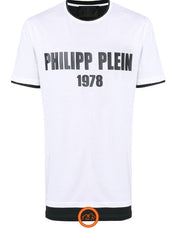 Philipp Plein T-Shirt MTK2762PJY002N - SanShopLuxury - -50%, 2018, Abbigliamento, Autunno/Inverno, Bianco, FW18, Outlet, Philipp Plein, T-Shirt, Ultimo, Uomo, XXL