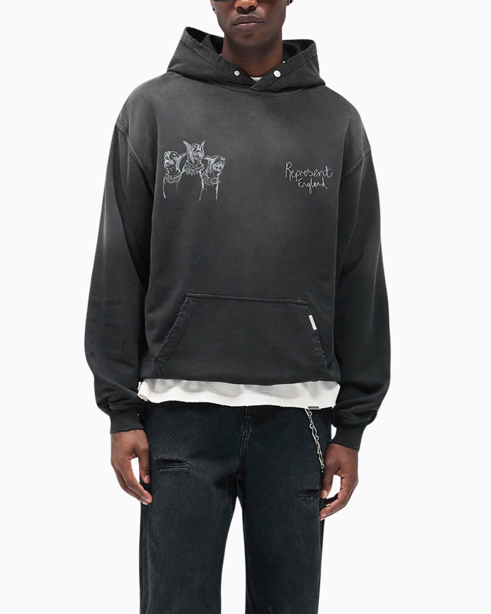 Represent Felpa MLM100556/03 - SanShopLuxury - 2025, Abbigliamento, Autunno/Inverno, Felpa, FW25, Idoneo, L, M, Nero, New, Represent, S, Uomo, XL, XXL