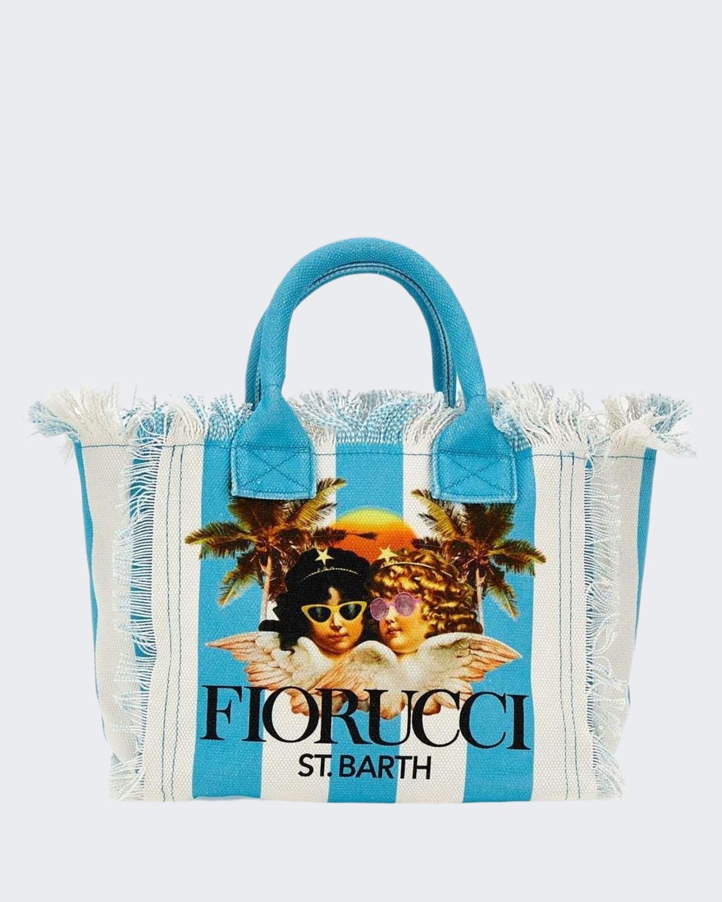 Mc2 Saint Barth Borsa a Mano COL0001-02931F - SanShopLuxury - Azzurro, Beachwear, Borsa a Mano, Borsa da spiaggia, Carry Over, Donna, Mc2 Saint Barth, New, Primavera/Estate, Stellato, Unica, Valigeria