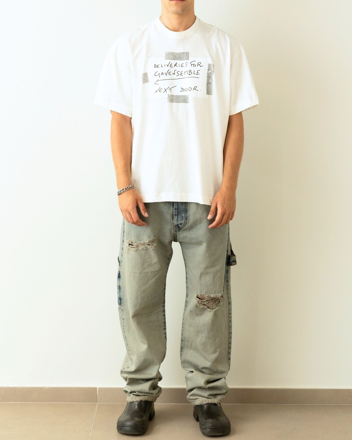 Gavensemble T-Shirt TEE100-B - SanShopLuxury - 2024, Abbigliamento, Autunno/Inverno, Bianco, Continuativo, FW24, Gavensemble, Idoneo, L, M, Outlet, Primavera/Estate, S, T-Shirt, Uomo, XL, XXL