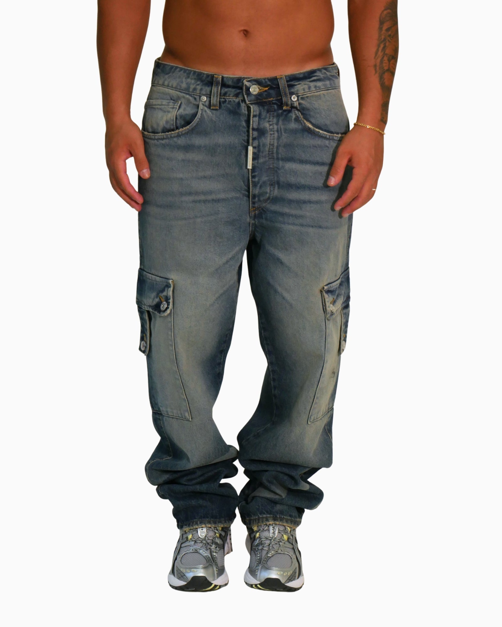 Donotconform Jeans BAGGY6010 - SanShopLuxury - 2025, 44, 46, 48, 50, 52, 54, Abbigliamento, Autunno/Inverno, Blu, Cargo, Donotconform, FW25, Idoneo, Jeans, New, Uomo