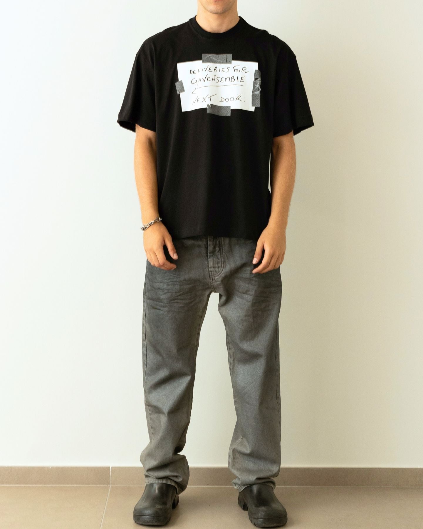 Gavensemble T-Shirt TEE100-N - SanShopLuxury - 2024, Abbigliamento, Autunno/Inverno, Continuativo, FW24, Gavensemble, Idoneo, L, M, Nero, Outlet, Primavera/Estate, S, T-Shirt, Uomo, XL, XXL