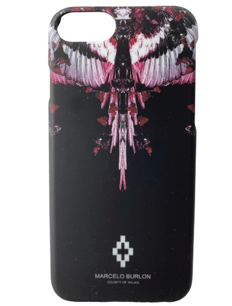 Marcelo Burlon Smartphone Cover CWPA006F17008297 1088 - SanShopLuxury - -70%, 2017, Abbigliamento, Accessori, Donna, Iphone 7, Marcelo Burlon, Nero, Outlet, Smartphone Cover, Ultimo, Unica