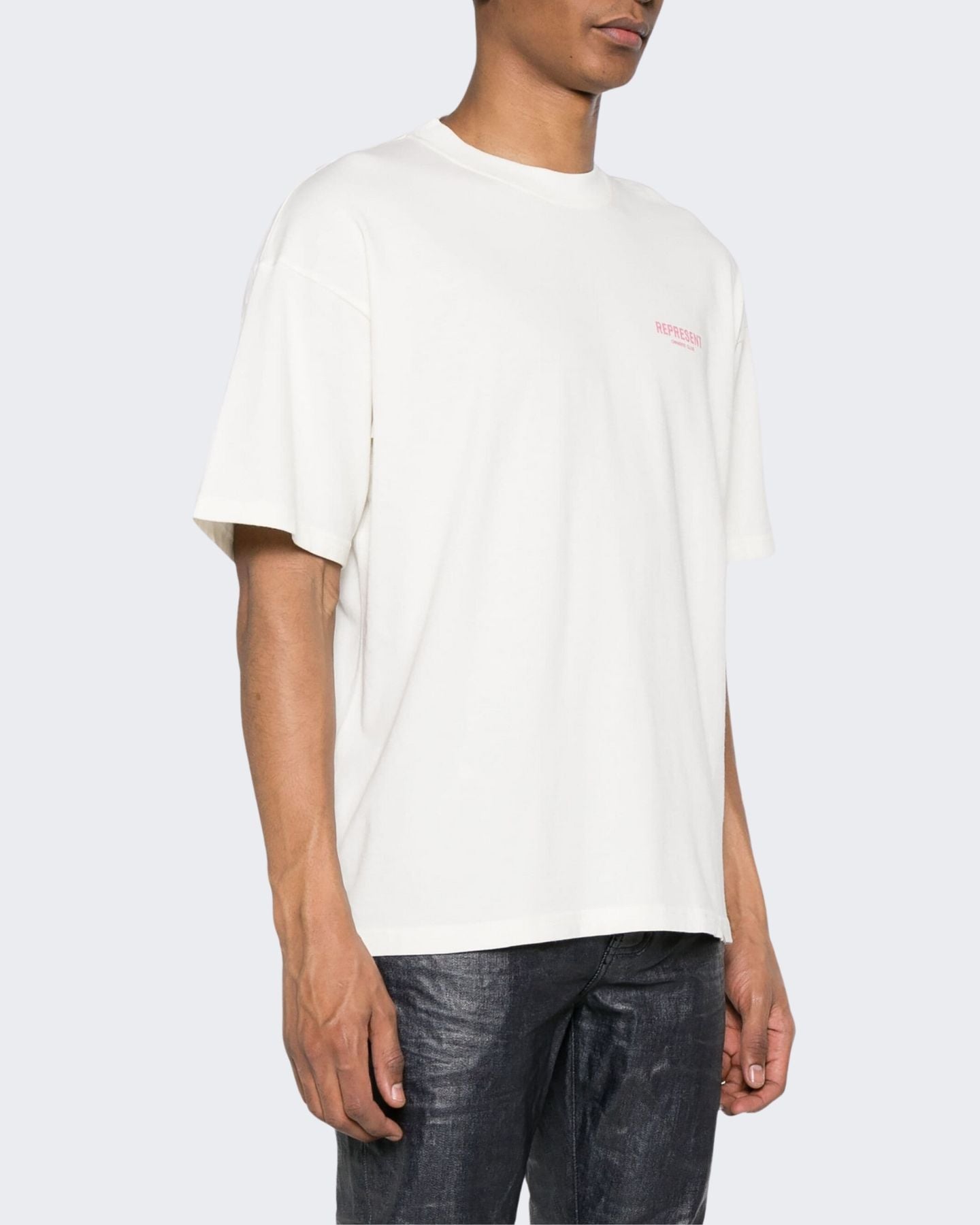 Represent T-Shirt OCM409/417 - SanShopLuxury - 2024, Abbigliamento, Autunno/Inverno, Bianco, Bianco-Rosa, Carry Over, Continuativo, Idoneo, L, M, New, Primavera/Estate, Represent, T-Shirt, Ultimo, Uomo