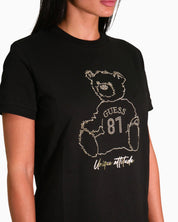 Guess T-Shirt V5BI16 K8FQ4 JBLK - SanShopLuxury - 2025, Abbigliamento, Autunno/Inverno, Donna, FW25, Guess, Idoneo, L, M, Nero, New, S, T-Shirt, XL