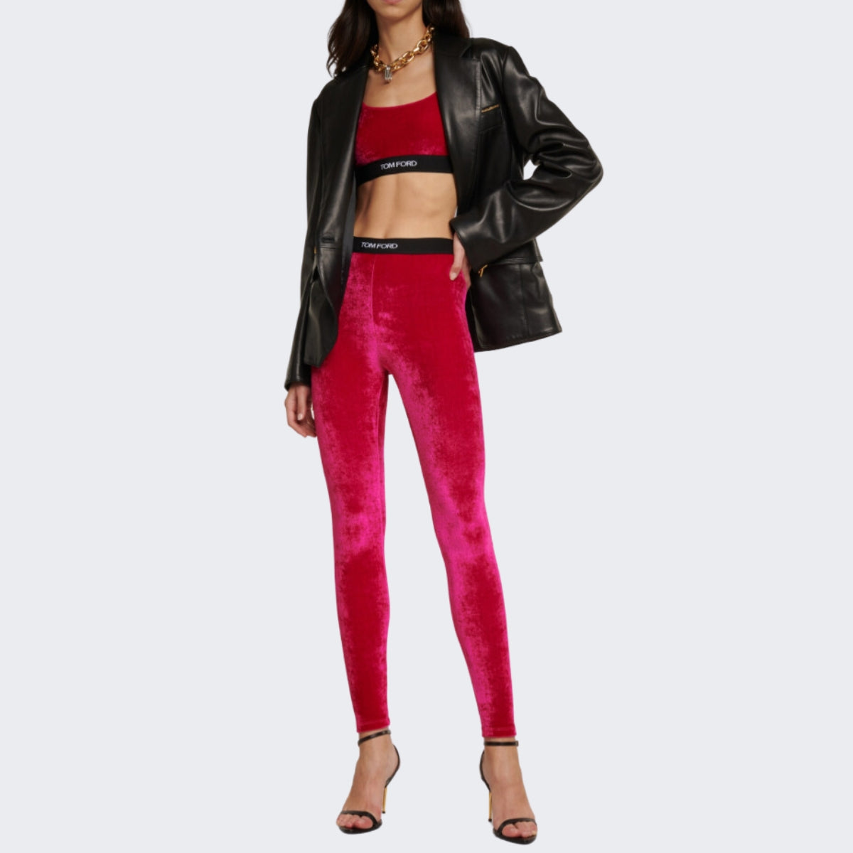 Inverno, Carry Over, Donna, Leggings, M, Outlet, Rosso, Stellato, Tom Ford, Ultimo