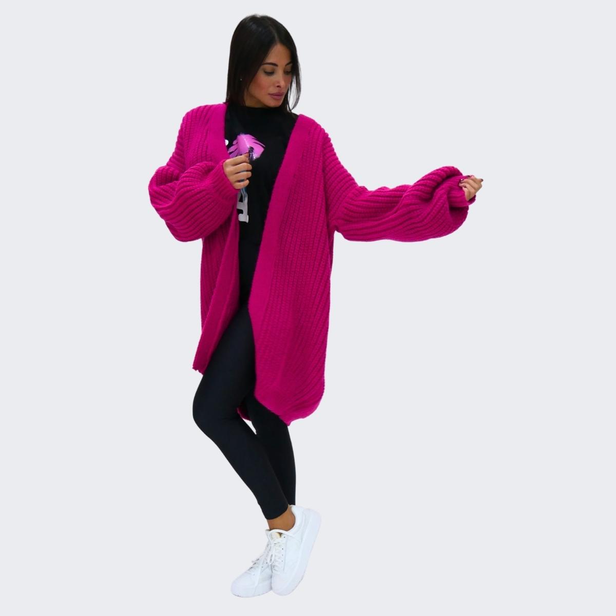 District Margherita Mazzei Maglieria TW06 - SanShopLuxury - 2023, 42, 44, Abbigliamento, Autunno/Inverno, Beige, Cardigan, District Margherita Mazzei, Donna, Fucsia, FW23, Lana, Maglieria, Nero, Outlet, Panna, Rosa