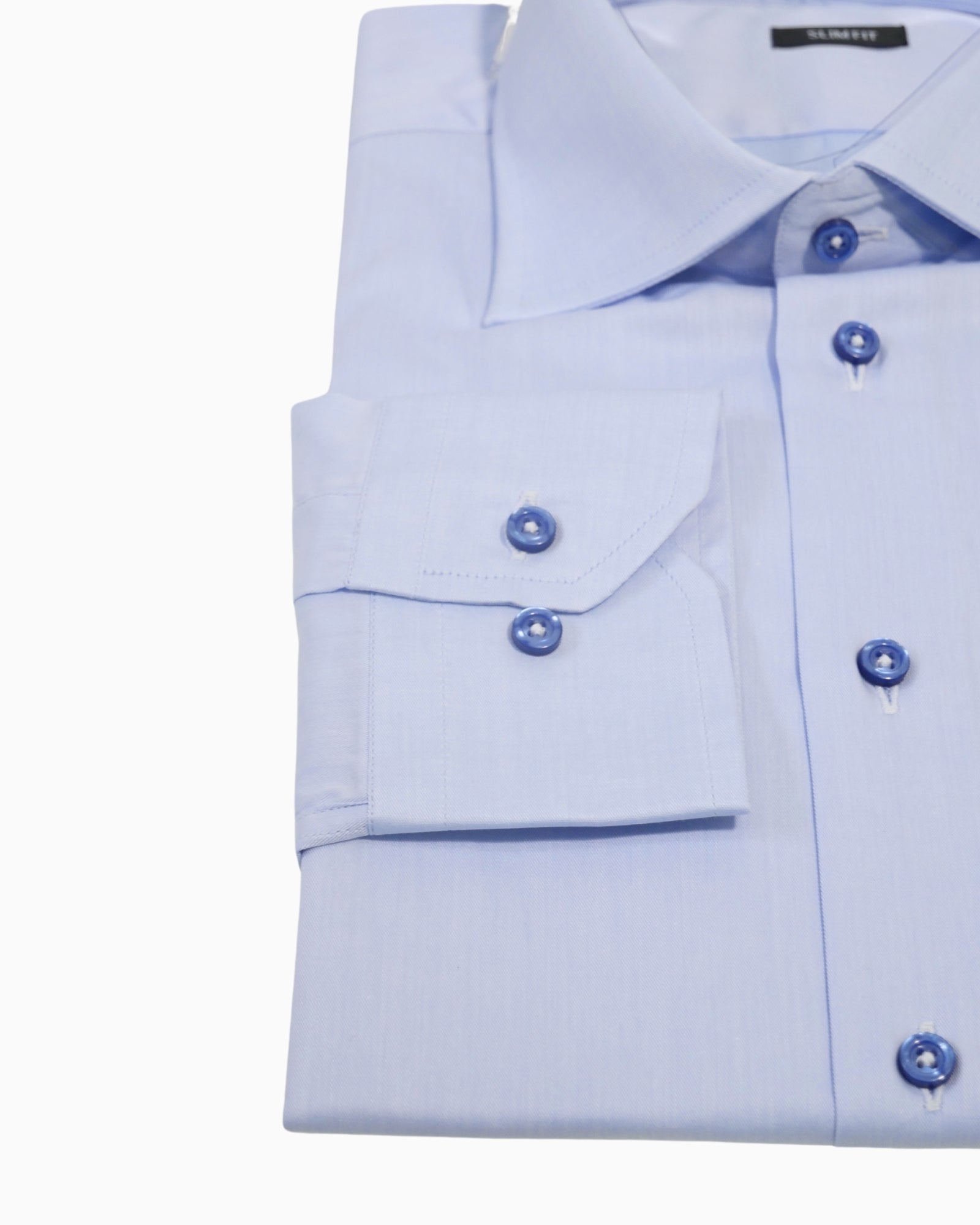 Sartoria Italiana Camicia 002-ROMA-5 - SanShopLuxury - 2019, 40, 41, Abbigliamento, Autunno/Inverno, Azzurro, Camicia, Carry Over, Continuativo, Idoneo, New, Primavera/Estate, Sartoria Italiana, Uomo