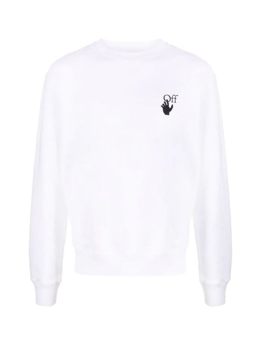 Off-White Felpa OMBA025F21FLE0060184 - SanShopLuxury - -50%, 2021, Abbigliamento, Autunno/Inverno, Bianco, Felpa, Felpe, FW21, Girocollo, L, M, Off-White, Outlet, Ultimo, Uomo, XL, XXL