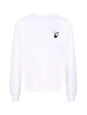 Off-White Felpa OMBA025F21FLE0060184 - SanShopLuxury - -50%, 2021, Abbigliamento, Autunno/Inverno, Bianco, Felpa, Felpe, FW21, Girocollo, L, M, Off-White, Outlet, Ultimo, Uomo, XL, XXL