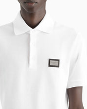 Dolce & Gabbana T-Shirt Polo G8PL4TG7F2H W0800 - SanShopLuxury - 2025, 46, 48, 50, 52, 54, Abbigliamento, Autunno/Inverno, Bianco, Carry Over, Continuativo, Dolce & Gabbana, Idoneo, New, Primavera/Estate, T-Shirt Polo, Uomo