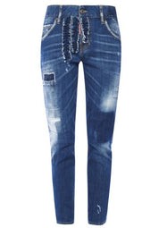Dsquared2 Jeans S72LB0045 470 - SanShopLuxury - -50%, 2018, 44, Abbigliamento, Autunno/Inverno, Blu, Continuativo, Donna, Dsquared2, Jeans, Outlet, Primavera/Estate, SS18, Ultimo