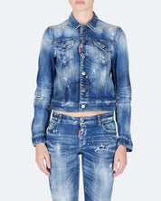 Dsquared2 Giubbino S75AM1110/S30342470 - SanShopLuxury - 2025, 40, 42, 44, Abbigliamento, Autunno/Inverno, Blu, Continuativo, Donna, Dsquared2, Giubbino, Idoneo, jeans, New, Primavera/Estate, SS25