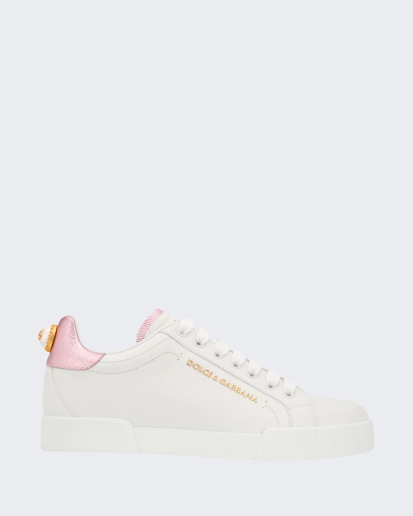 Dolce & Gabbana Sneakers CK1602 AN298 87587 - SanShopLuxury - 36, 37, 38, 39, 39.5, 40, Autunno/Inverno, Bianco, Bianco-Rosa, Calzature, Carry Over, Continuativo, Dolce & Gabbana, Donna, Idoneo, New, Primavera/Estate, Sneakers