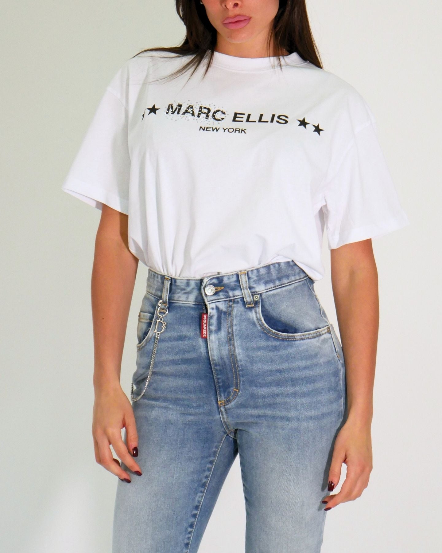 Marc Ellis T-Shirt MILANO-BIANCO - SanShopLuxury - 2024, Abbigliamento, Bianco, Donna, Idoneo, L, M, Marc Ellis, Outlet, Primavera/Estate, S, SS24, T-Shirt, Ultimo, XL