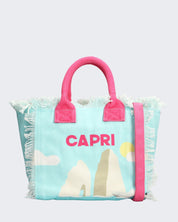 Mc2 Saint Barth Borsa a Mano COL0001-01155F - SanShopLuxury - Azzurro, Beachwear, Borsa a Mano, Borsa da spiaggia, Carry Over, Donna, Mc2 Saint Barth, New, Primavera/Estate, Stellato, Unica, Valigeria