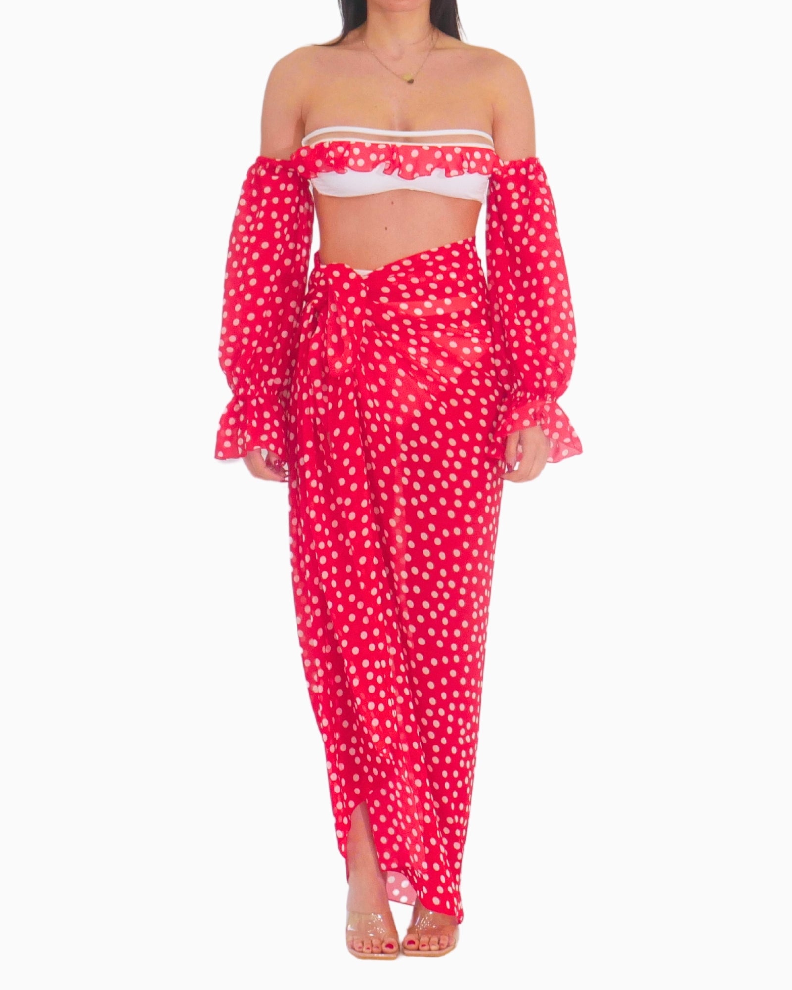 District Margherita Mazzei Copricostume 5PP01-0026 - SanShopLuxury - 2025, Abbigliamento, Beachwear, Copricostume, District Margherita Mazzei, Donna, Idoneo, New, Pareo, Primavera/Estate, Rosso, SS25, Unica