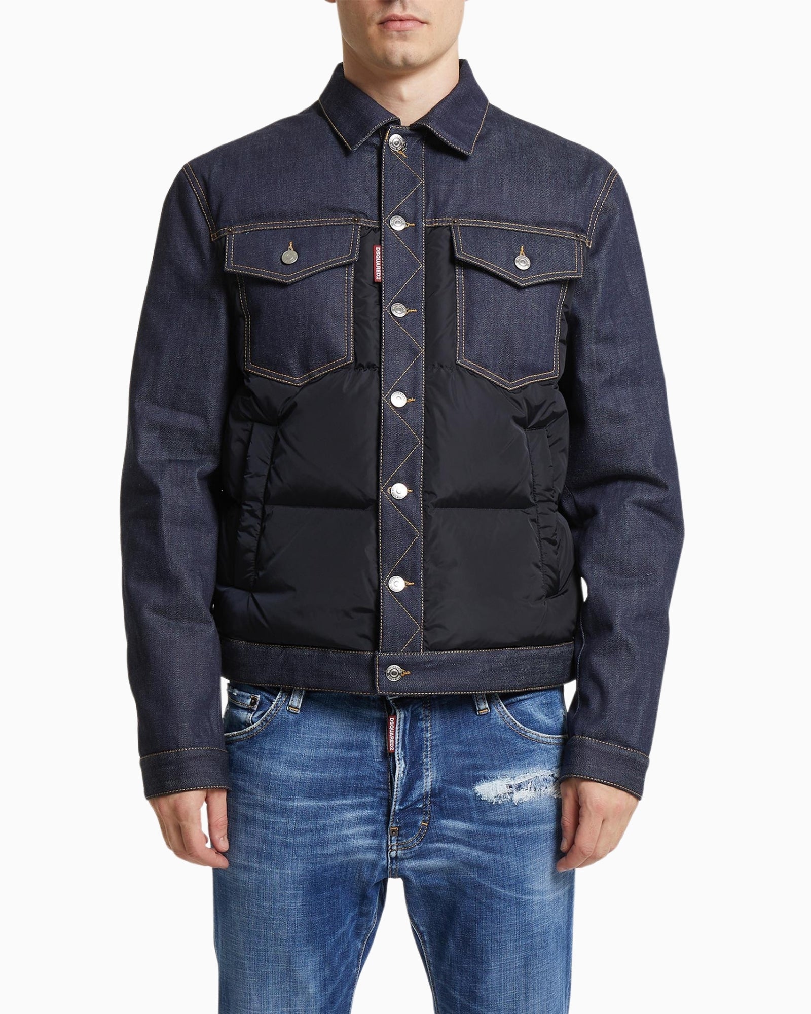Inverno, Blu, Dsquared2, FW25, Giubbino, Idoneo, New, Uomo