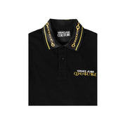 Versace Jeans Couture T-Shirt Polo 75GAGT01 CJ01T - SanShopLuxury - 2023, 2XL, 3XL, Abbigliamento, Autunno/Inverno, FW23, Idoneo, L, M, Nero-Oro, Outlet, T-Shirt Polo, Uomo, Versace Jeans Couture, XL