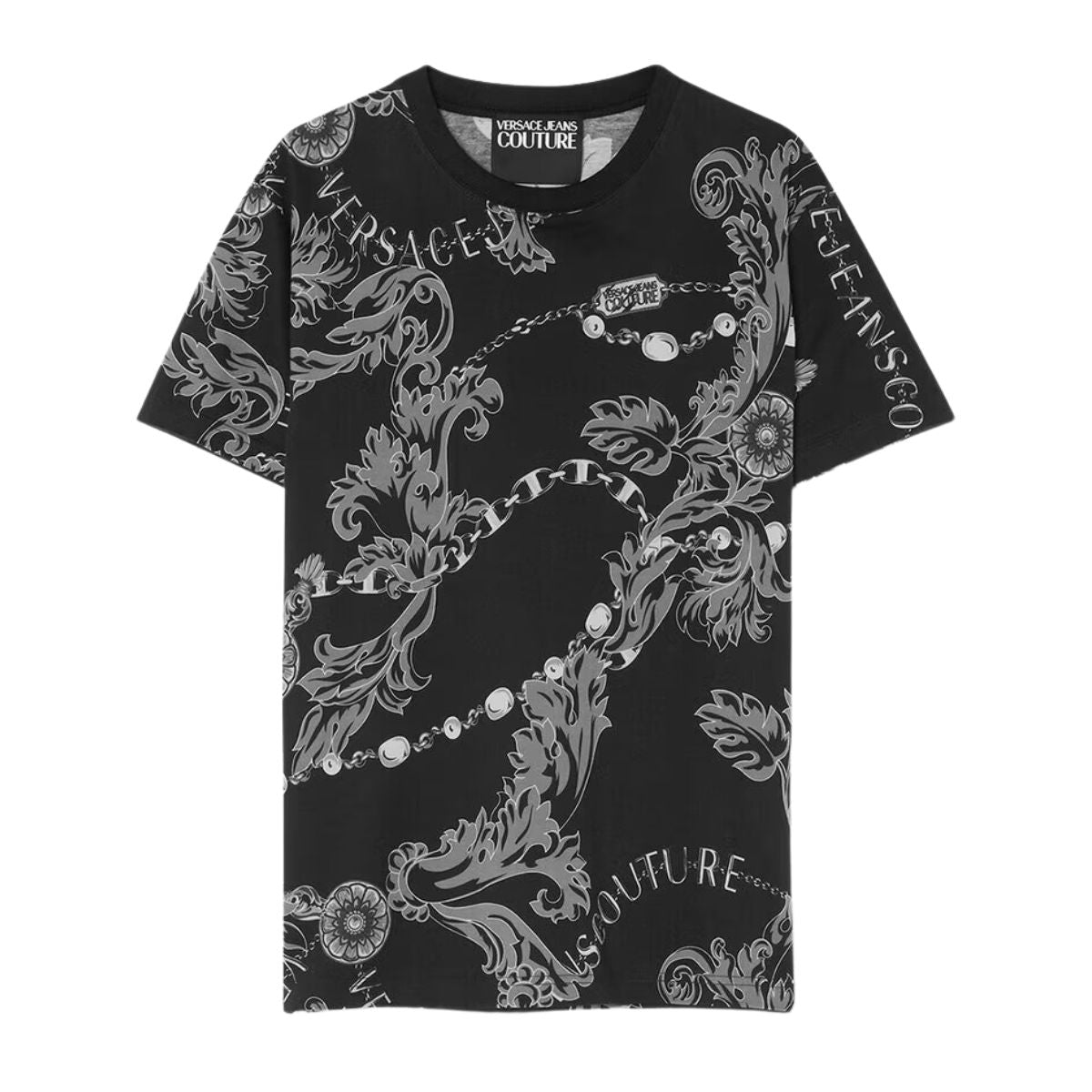 Inverno, FW23, Idoneo, L, M, Nero, Outlet, T-Shirt, Uomo, Versace Jeans Couture, XL